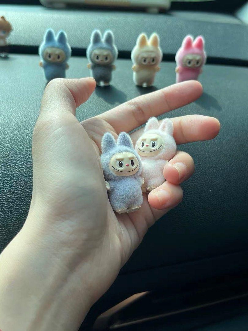 Trendy Labubu Mini Car Dashboard Toys – Pack of 4